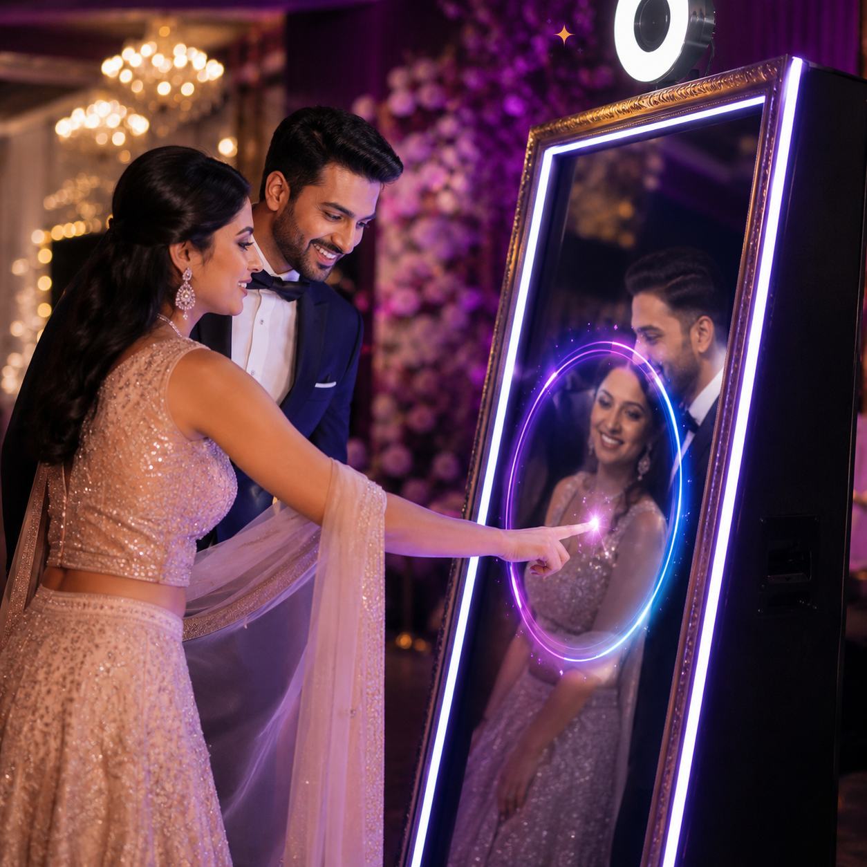 Interactive Magic Mirror Booth for Events – AI Photo Booth India