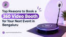 360 Video Booth setup at an event in Bengaluru with guests posing on the rotating platform