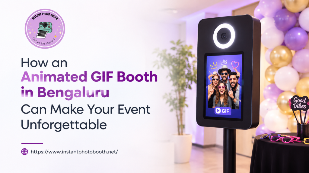 Animated GIF Booth in Bengaluru capturing guests at a wedding event