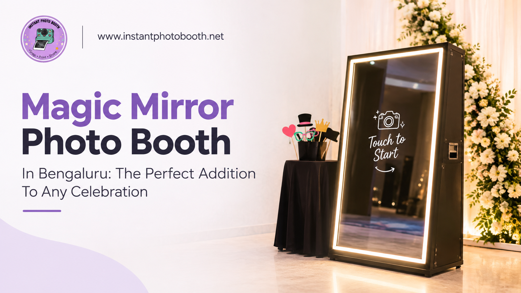 Magic Mirror Photo Booth in Bengaluru for weddings and corporate events