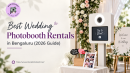 Wedding photobooth rental setup at a Bengaluru wedding reception